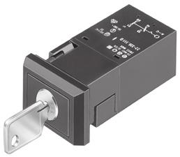 Flush design Keylock switch 2 positions, IP 65 Equipment consisting of (schematic overview) 1.5... 6 Actuator X P3 29.3 x 21.3 32 8 59.
