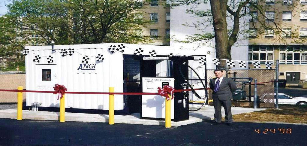 On April 24, 1998 WCU celebrated the grand opening of its compressed natural gas refueling center, becoming the first Pennsylvania college or university east