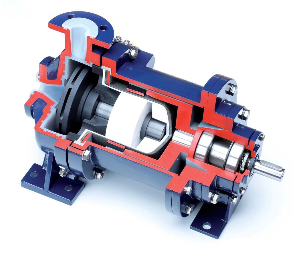 Chemical Magnetic Pumps with PTFE/PFA lining ATEX- and FDA compliant Highly