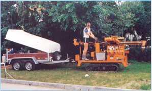 ' Preparing rig transport on a lowbed trailer- The necessary lools