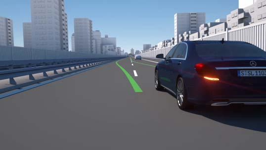 Active Lane Change Assist Comfortable support of lane changes by Steering Pilot Initiated by driver: indicator set for more than 2 s