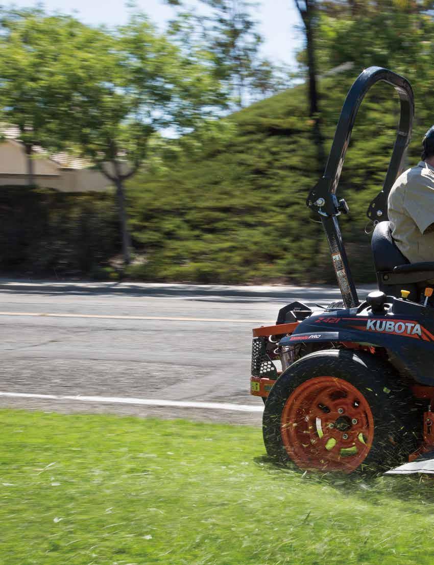 Z400 Series Z411/Z421 Comfort and Convenience, durability and performance. It's everything you want in a zero-turn mower.