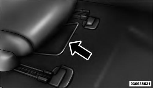 136 UNDERSTANDING THE FEATURES OF YOUR VEHICLE Manual Front Seat Adjustment The manual seat adjustment bar is at the front of the seat, near the floor.