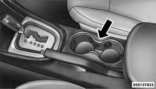 174 UNDERSTANDING THE FEATURES OF YOUR VEHICLE CIGAR LIGHTER AND ASH RECEIVER IF EQUIPPED An optional ash receiver is available from your authorized dealer and will fit in the center console front
