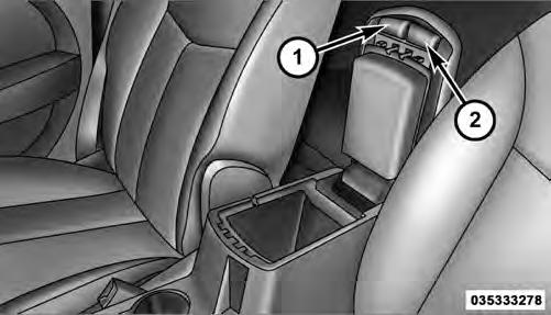 UNDERSTANDING THE FEATURES OF YOUR VEHICLE 177 3 Center Console Dual Storage Bins The center console contains both an upper and lower storage bin.