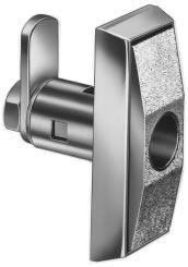 Locking cams can be manufactured per customer requirement. Available 90 0 or 180 0 rotation. Textured finish for scratch resistance. Standard finish Chrome. Black finish available.