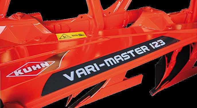 MASTER 123 153 High technology and manufacture EXCLUSIVE TO KUHN Main beam The main