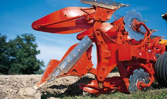 substantial advantages when compared to a conventional plough design.