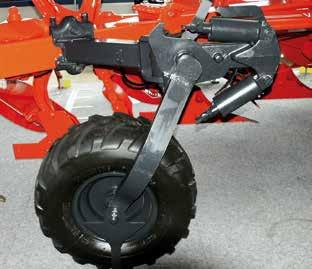 1 3 1 2 Depth wheel Available in steel 500mm diameter or with rubber tyre 600mm diameter for