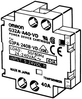 The G32A-A Power Device Cartridge can withstand an excessive current for a short period of time, such as may be caused accidentally by the short circuitry