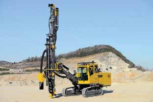 go-anywhere accessibility Hole range 29/32 in 1 ¾ in (23 45 mm) Atlas Copco SmartROC T45 Smart and Precise Efficiency Uses up to 50% less fuel Increase
