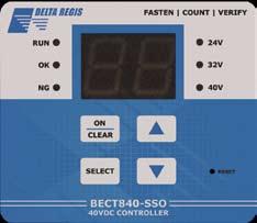 BECT840-SSO Controller Overview Phone: 772-465-4302 Toll Free: 888-500-2755 Parameters are set-up on the BECT840-SSO using the four button keypad and LED display panel.