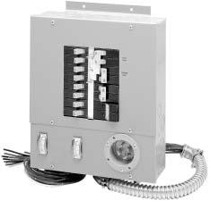 Residential Standby Transfer Switch Panels.