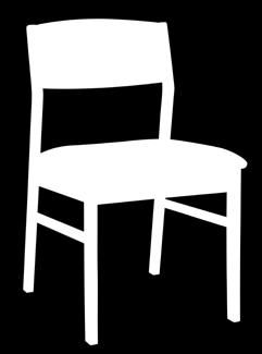 Dining Chair 1012 W: 17 ½ 44.4 cm.