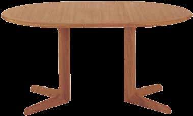 Dining Table w 2 Ext. Leaves 2056/2 W: 41 ⅜ 105 cm. L: 63-102 160-259 cm. H: 29 73.5 cm. 22 Dining Table w Ext.