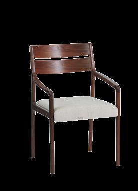 Dining Chair - Ode FS 17 W: 18 ½ 46.8 cm. D: 19 ¾ 50.3cm. H: 35 89 cm. Dining Chair - Ode FS 17/A W: 22 56 cm.