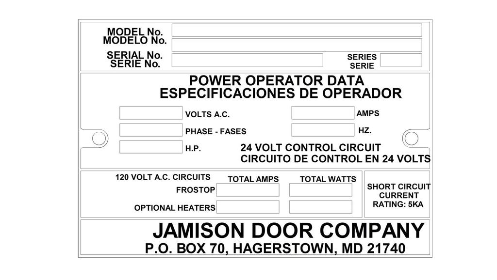 27. TEST DOOR OPERATION UNDER POWER 1. Thoroughly test the door(s) following the DS Operating Instructions in Section 26