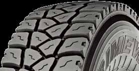 Cap & Base Tread design Improved regular wear means higher removal mileage Better control and less noise Cap (top) layer has wear and irregular wear-resistant qualities Base is coolrunning,insulates