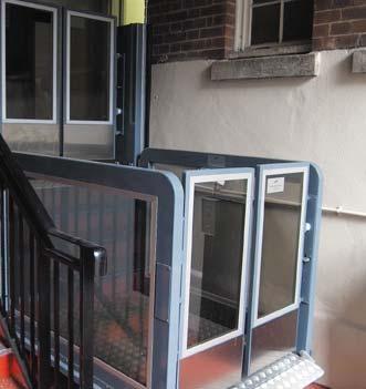 no pit required the B-type platform lift doesn t require a pit as the platform lift comes with an internal ramp.