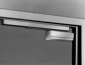To place the closer out of the weather on exterior doors, the top jamb or parallel arm application should be used. 4.