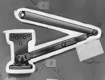 Regular Duty Parallel Arms Hold Open Arms P4H - Flush Frame, Friction Hold Open Arm Holds open from 75 180 Easily adjusted by wrench Use on frames where stop or soffit is too narrow to mount the