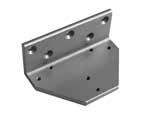 Requires 3" (76mm) minimum top rail Available with powder coat or plated finish to match closer