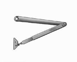 Arms for Standard Applications Regular Duty Standard Arms O - Standard Arm Permits 120 door opening with standard mounting Permits 180 door opening with alternate mounting or corner bracket Order as