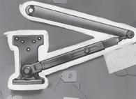 Regular Duty Parallel Arms Hold Open Arms PH4 - Flush frame, Friction Hold Open Arm 11-1/4" (286mm) long Holds open from 75 180 Easily adjusted by wrench Use on frames where stop or soffit is too