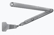 surface overhead stops and holders Foot bracket is offset 1" more than P-9, allowing door closer to be lowered on door face For arm only, order as 25-P3 x finish Includes: 63-2607 - Main arm and link