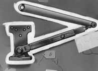 Regular Duty Parallel Arms Regular Duty Hold Open Arms P4H - Flush Frame, Friction Hold Open Arm Holds open from 75 to 180 Easily adjusted by wrench Use on frames where stop or soffit is too