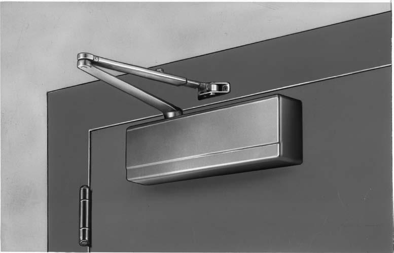 Standard Application 281-0 Standard Application O ARM SHOWN The standard application of the 281 door closer is the most common providing high degree of door control and range of power adjustment.