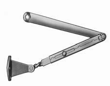 holder Holds door open from 75 to 180 Easily adjusted by wrench Handed same as door Order as 25-PF9 x hand x fusible link degree x finish for arm only Includes: 63-2229 - Main arm and link assembly