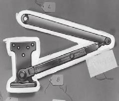 Regular Duty Parallel Arms Hold Open Arms P4H - Flush Frame, Friction Hold Open Arm Holds open from 75 to 180 easily adjusted by wrench Use on frames where stop or soffit is too narrow to mount the
