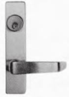 architectural finishes over stainless steel Angled end-cap deflects damage from device Retrofits to multiple manufacturers door preparations (10 Series) Quick & easy change on a variety of outside