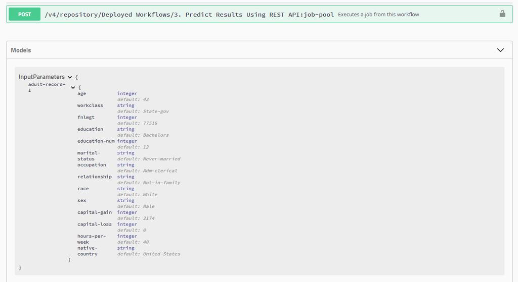 Inspect Workflow API using OpenAPI