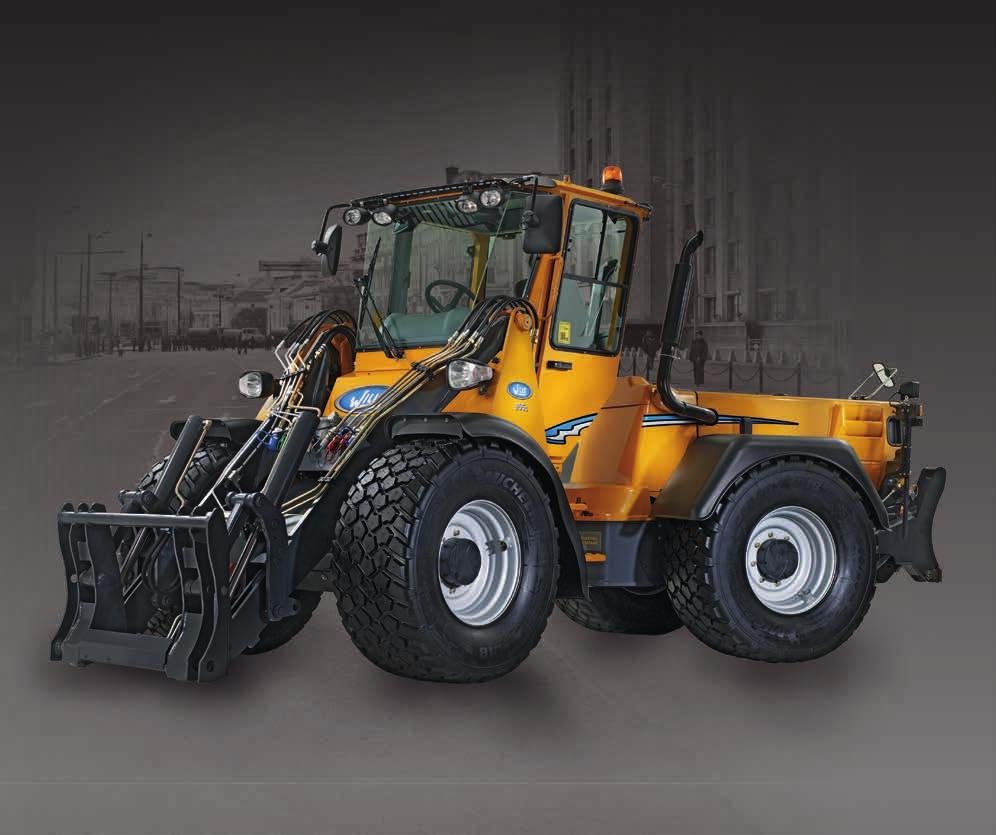 WILLE 865 The Wille 865 is really a multi-functional wheel loader, whose work attachments can also be connected to the rear lift or to the top of the engine