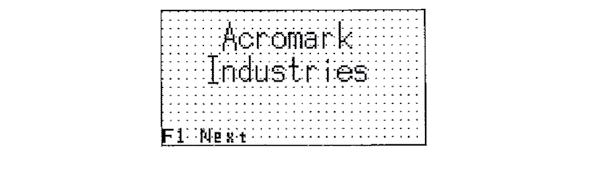 ACROMARK HOT STAMP PRESS FACE PANEL CONTROLS AND THEIR FUNCTION (Manual Presses/ Mitsubishi controls with F920-GOT Displays) 1.