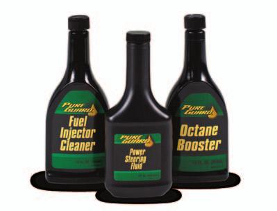 AUTOMOTIVE INDUSTRY CHEMICALS PURE GUARD Octane Booster PURE GUARD Diesel Treatment Available Sizes: 12oz Available Sizes: 12oz Octane Booster is especially formulated to reduce pre-ignition pinging
