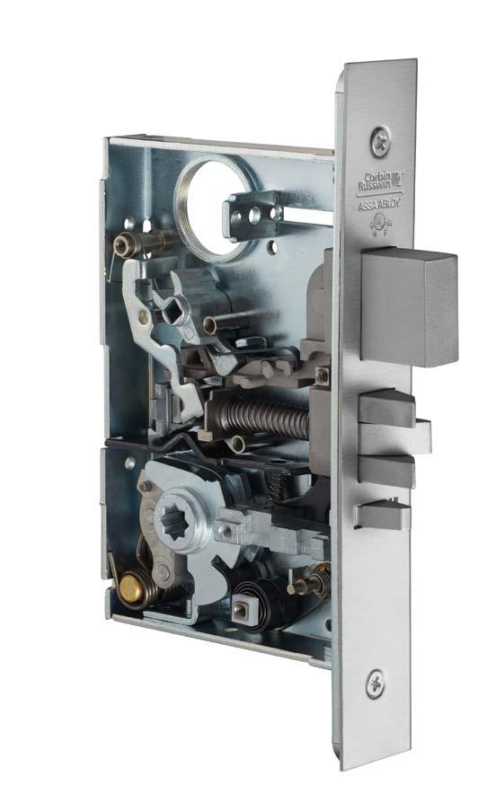 Key Advantages: Corbin Russwin ML2000 Series A ML2000 Series provides greater engagement of the latchbolt within the case, withstanding greater abuse from heavy impacts and unauthorized entry.