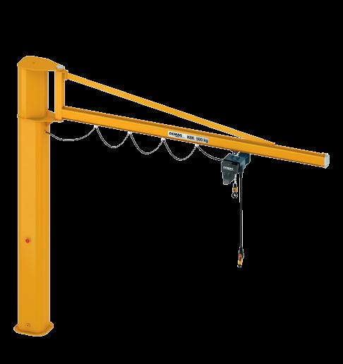The proven KBK hollow section rail as the crane girder also provides for very low travel forces.