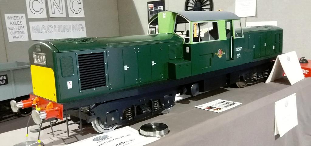 Page 13 Locomotives Class 17 Clayton Ready to Run Locomotive Now available to order: 5" & 7 1/4 gauge battery electric Diesel Locomotive Featuring predominantly steel construction, with cast