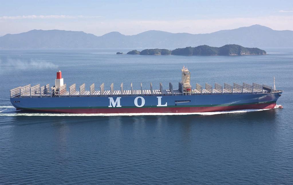 No. 387 Feb. - Mar. 2018 Imabari completes 20,000TEU container carrier, MOL TRUTH Imabari Shipbuilding Co., Ltd. has delivered the megacontainer carrier, MOL TRUTH, to Mitsui O.S.K. Lines, Ltd.