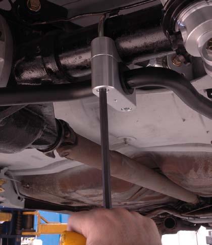 100 clearance, rotate the axle clamps toward the rear of the car to increase clearance.