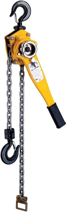 UNO Ratchet lever hoist model UNO apacities 750-6.000 kg A hand lever hoist with a robust stamped steel construction and compact design.