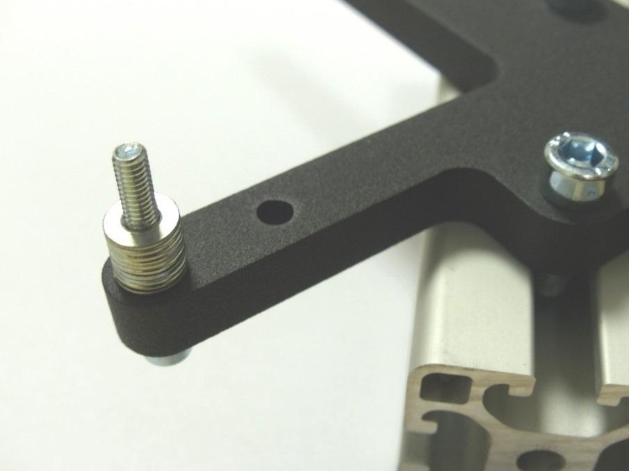 The VESA monitor brackets most likely require spacers because of the M6 bolt heads that stick out