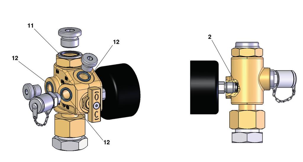The valve carries the CE mark and is built into Safety and Shut-off Blocks in the series DSV10 and SAF in nominal sizes DN10 and DN50 and is lead-sealed.