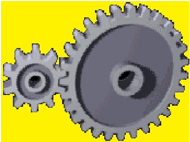 Speed of driven gear = Number of teeth on driver gear x 100 Number of teeth on driven gear Speed of driven gear = Driver = 28 x 100 Driven 10 =