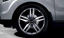 Alloy wheel kit 18" Type C 18 ten-spoke alloy wheel, dark metallic inserts, 7.5Jx18, suitable for 235/45 R18 tyres. Kit includes a cap and five nuts.