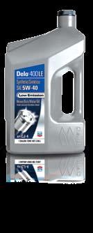 fuel and oil consumption. Delo-branded engine oils do just that and more.