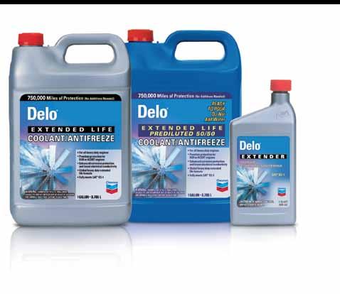 COOLANT/ANTIFREEZE Delo Extended Life Coolant/Antifreeze products are single phase, ethylene glycol based products available in various dilutions that are based on patented aliphatic carboxylate